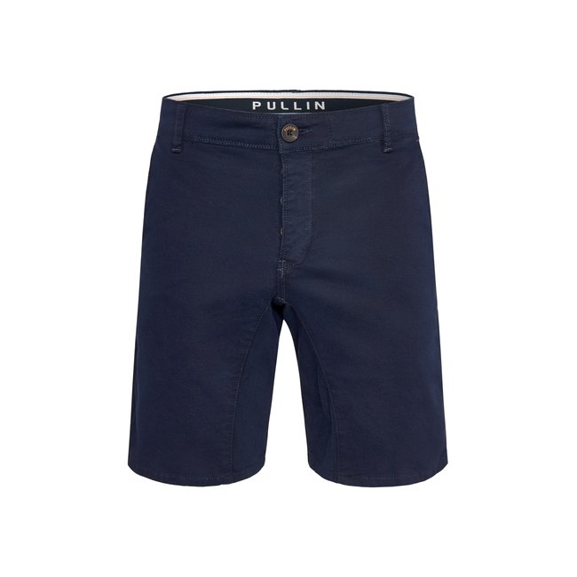 SHORT CHINO INDIGO bleu <span itemprop=
