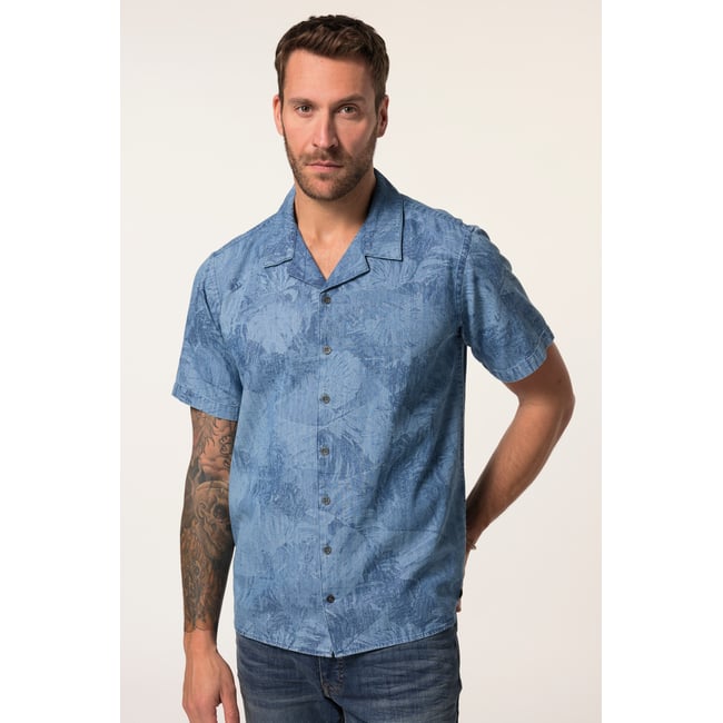 Chemise en jean bleu jean <span itemprop=