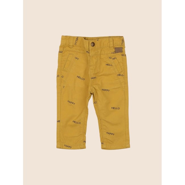 Pantalon - Très bon état jaune <span itemprop=