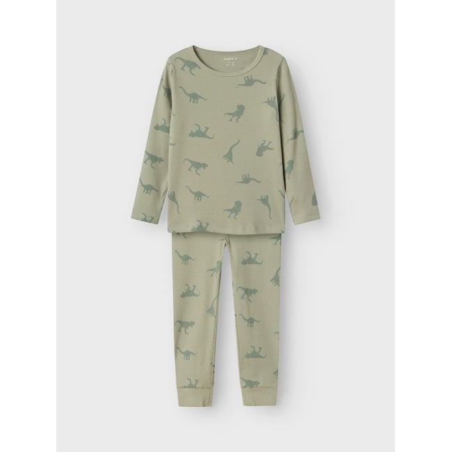 Pyjama À manches longues agave green <span itemprop=