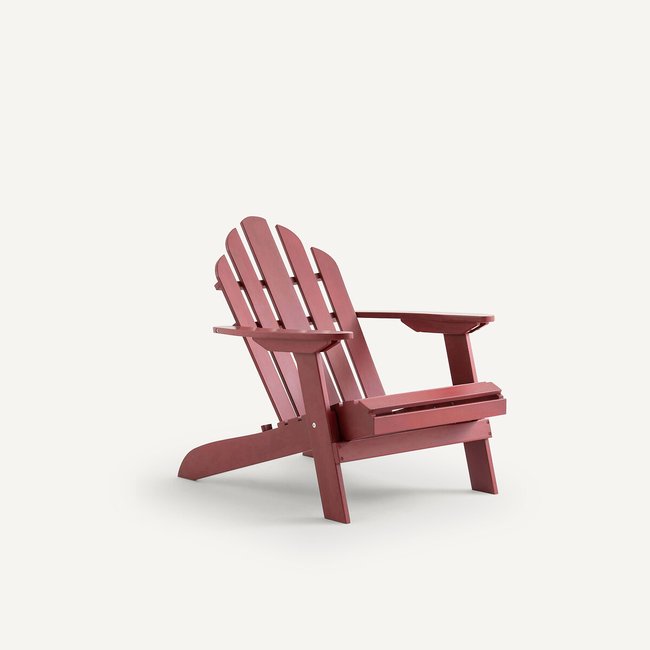 Theodore Adirondack-Style Garden Armchair, burgundy red, AM.PM