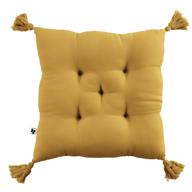 Coussin de chaise Assise matelassée gaze de coton gaia - EDEN