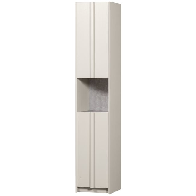 Armoire 1 porte en pin BASU Couleur brume <span itemprop=
