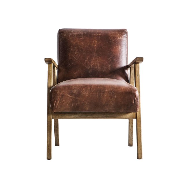 Berlin Mid-Century Armchair with Solid Wood Frame - SO'HOME