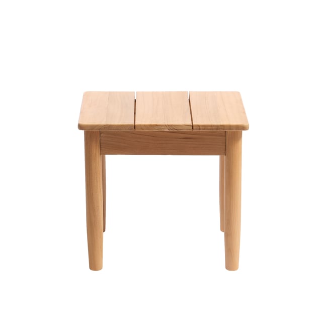 Table d'appoint de jardin en teck massif  CALVI naturel <span itemprop=