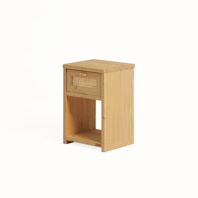 Table de chevet avec tiroir bois naturel - MARNIE - HANNUN