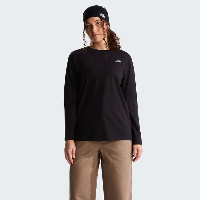 Simple Dome Long Sleeve T-Shirt, black, THE NORTH FACE