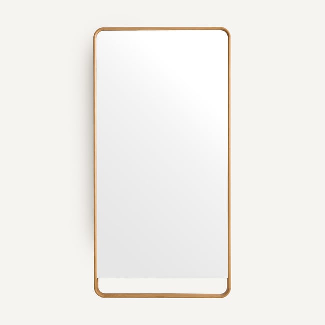 Miroir en chêne XXL hauteur 200 cm, MIME Couleur chêne naturel <span itemprop=
