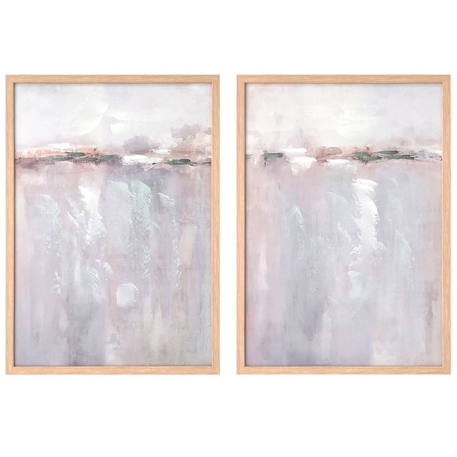 Set de 2 cadres décoratifs port 50x70cm Couleur bois <span itemprop=