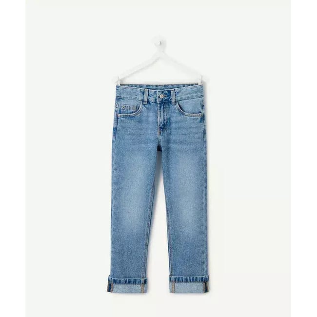Jean droit denim brut <span itemprop=
