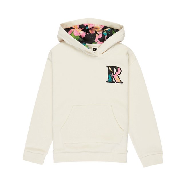Sweat à capuche en molleton blanc <span itemprop=