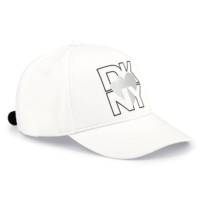 Casquette en sergé de coton blanc <span itemprop=