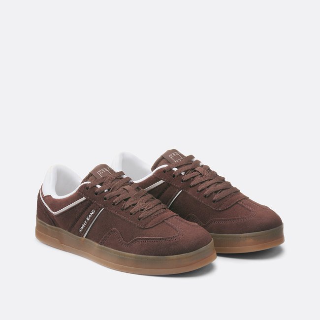 The Greenwich Suede Trainers, brown, TOMMY JEANS