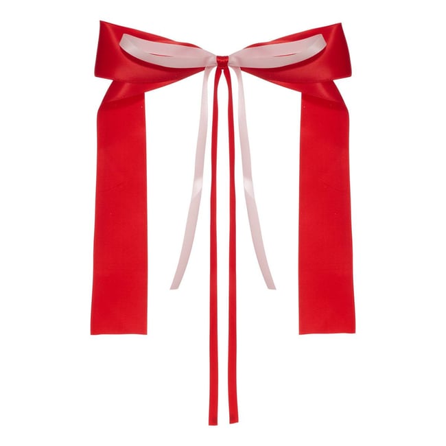 NOEUD SATIN DOUBLE 19X30 RG/RS Couleur rouge <span itemprop=