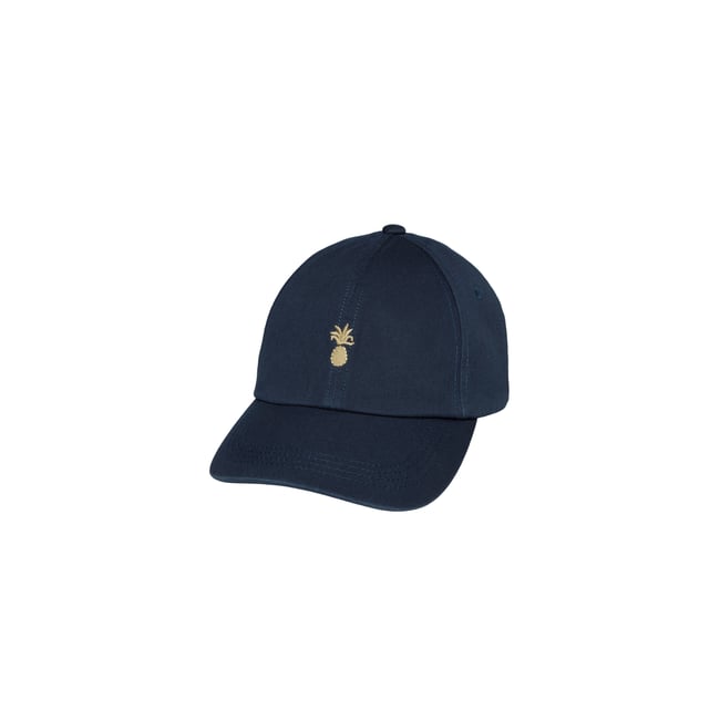 Cap en sergé de coton organique bleu foncé <span itemprop=