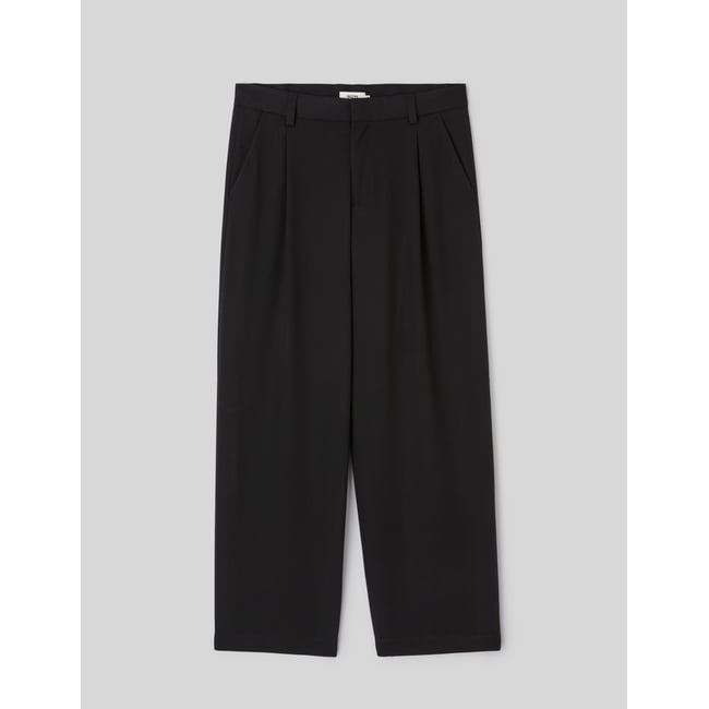 Loose pantalon large noir <span itemprop=