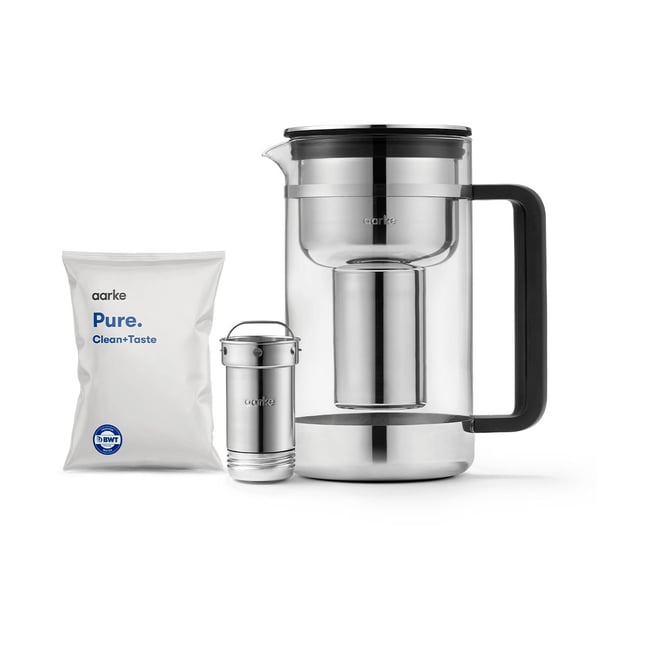 Carafe filtrante Purifier 1L66 argent <span itemprop=