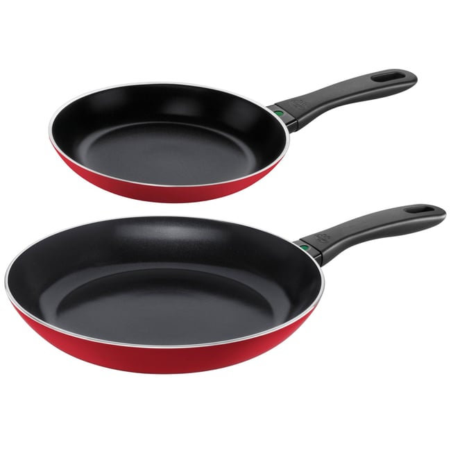 Set de poêles 20, 28 cm Rouge foncé Caprera - BALLARINI