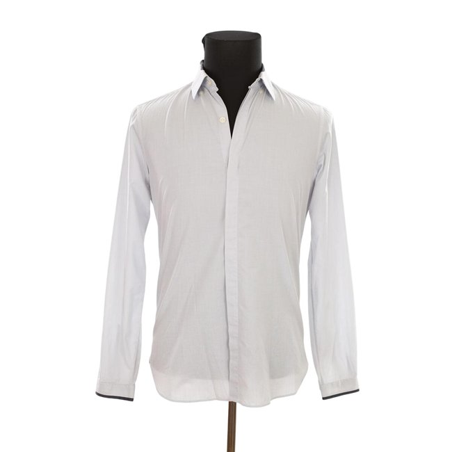 Chemise en coton - Très Bon État gris <span itemprop=