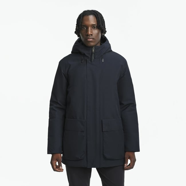 Parka longue, ultra-imperméable et chaude, GORE-TEX noir <span itemprop=