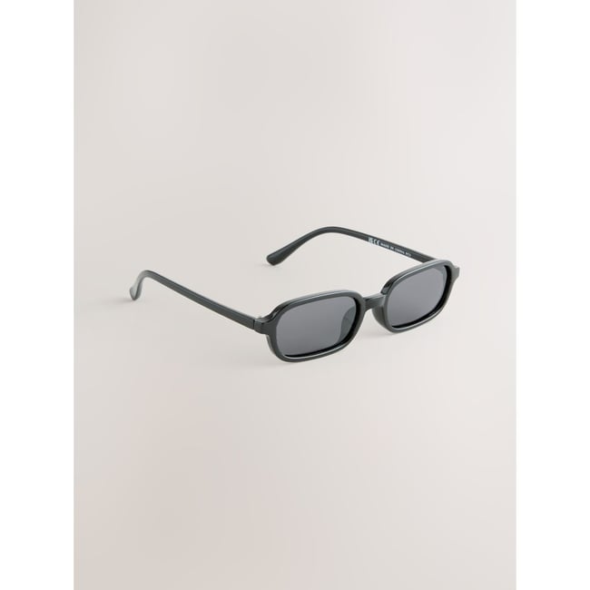 Lunettes de soleil rectangulaires noir <span itemprop=