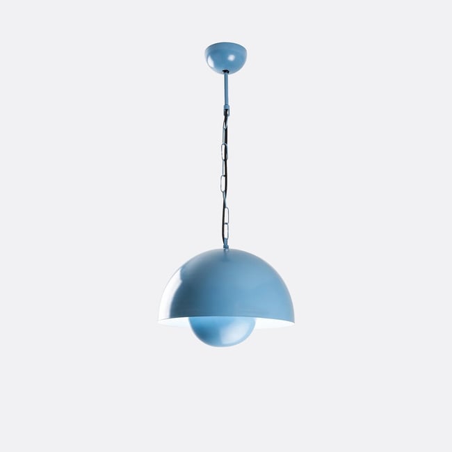Светильник подвесной из металла, Kure / Кьюр 2676 голубой SO'HOME