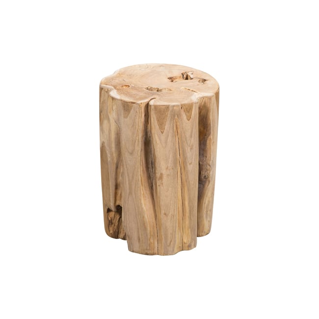 Bout de canapé en racine de teck, KALIMAN Couleur naturel <span itemprop=
