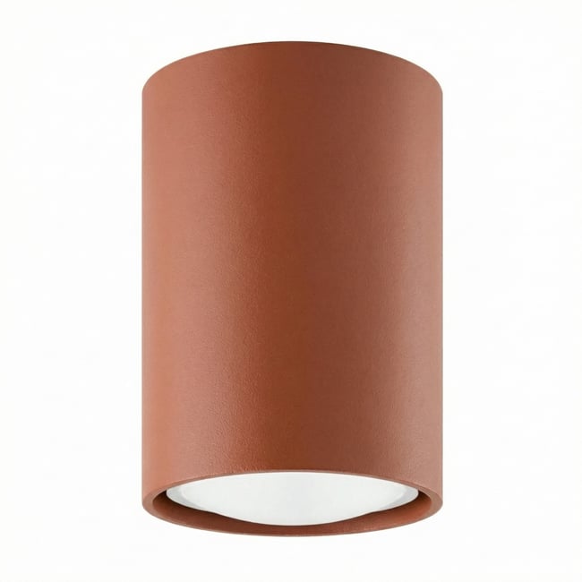Plafonnier Acier Ocre Rouge GU10 1 LAGOS Couleur ocre rouge <span itemprop=