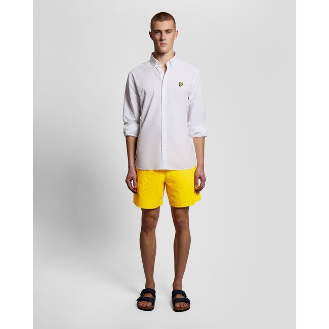 Short de bain Plain super jaune <span itemprop=