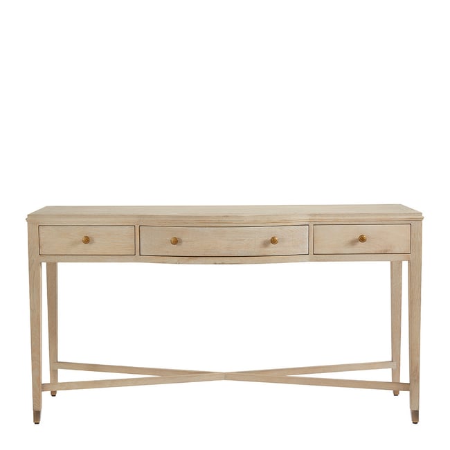 Console en chêne Couleur blanc <span itemprop=