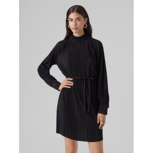 Robe Plissée noire - black <span itemprop=