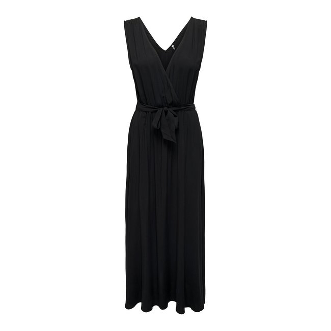Ärmelloses Midikleid schwarz <span itemprop=