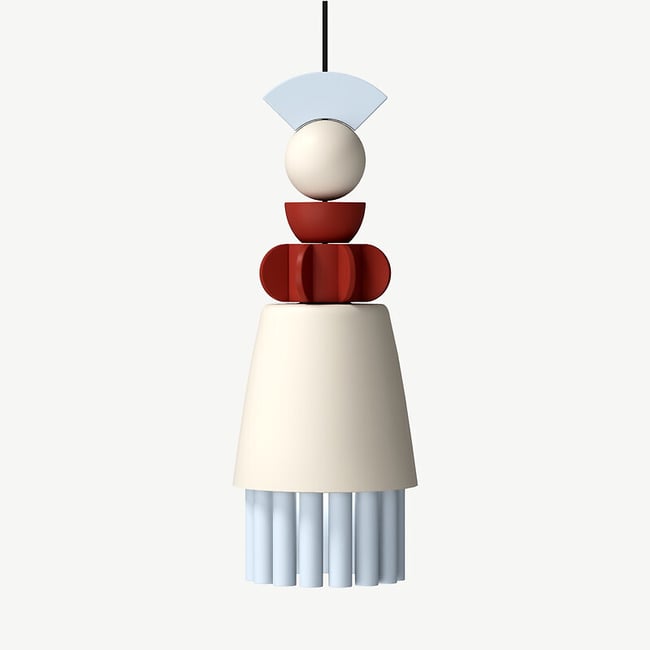 Подвесной светильник из керамики, Дама - SO'HOME