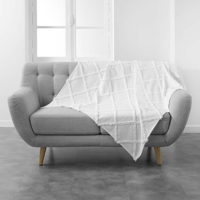 Plaid 125x150cm Calyssa anthracite - EDEN