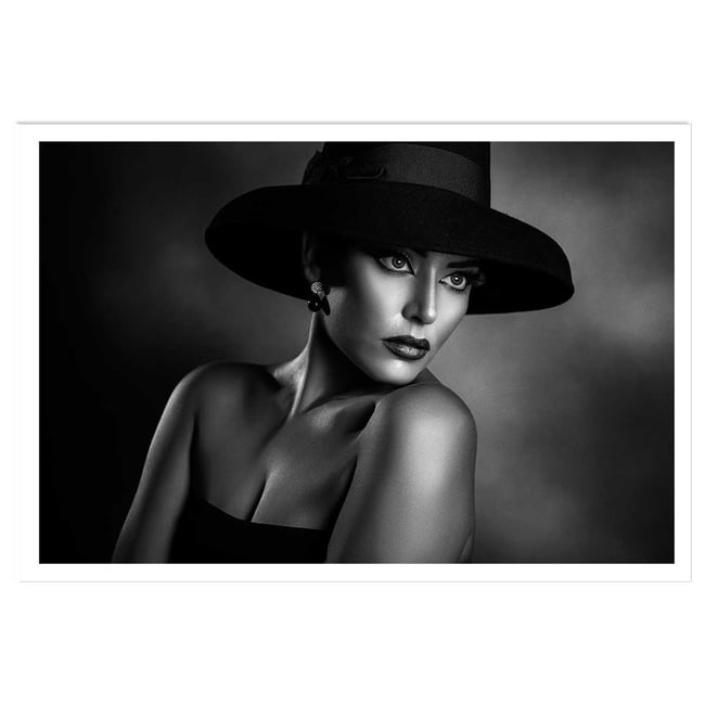 Affiche photo L'élégance en noir et blanc - HEXOA