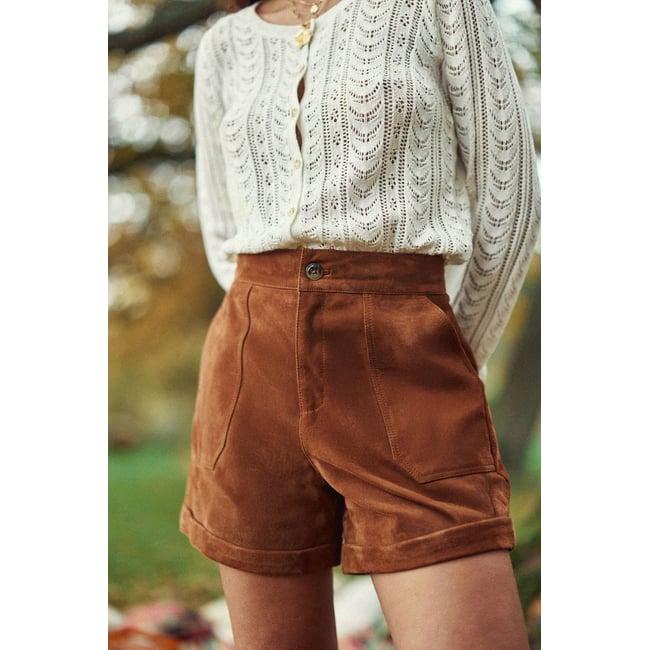 Short droit uni SIDRA sand <span itemprop=