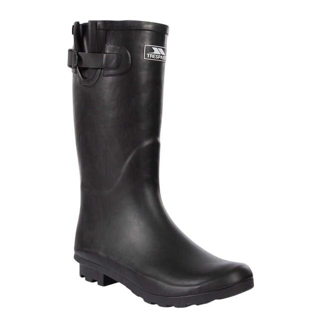 Bottes de pluie unies noir <span itemprop=