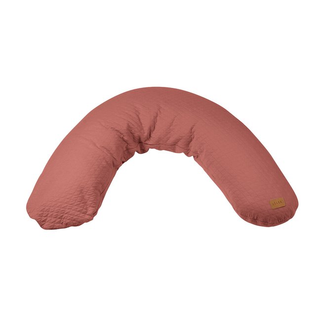 Coussin de maternité et d'allaitement big flopsy brique <span itemprop=