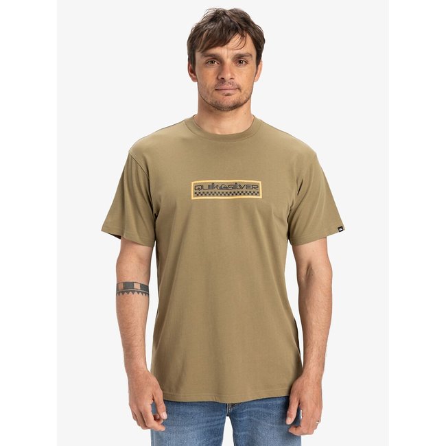 T-Shirt mit Logo olivgrün <span itemprop=