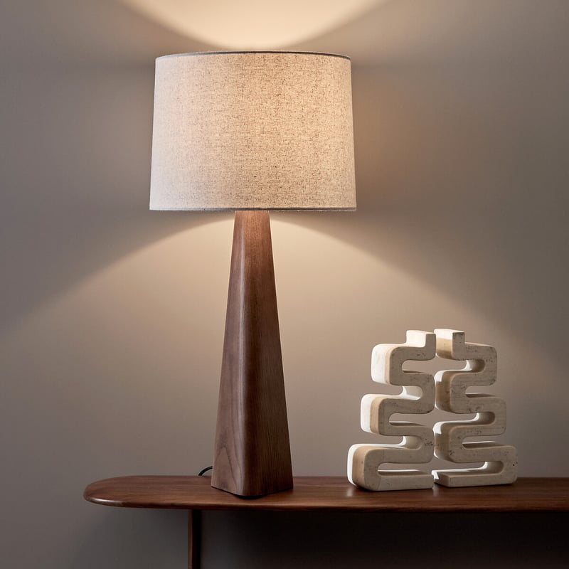Am.pm Lampe Nestwood, Eiche, Nussbaumfarben Gebeizt