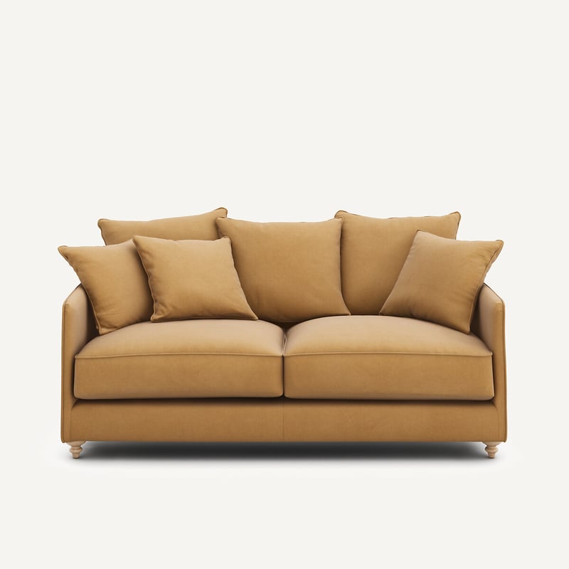 Am.pm Kompaktes 3-sitzer-sofa, Umwandelbar In Leinenvelours, Lazare