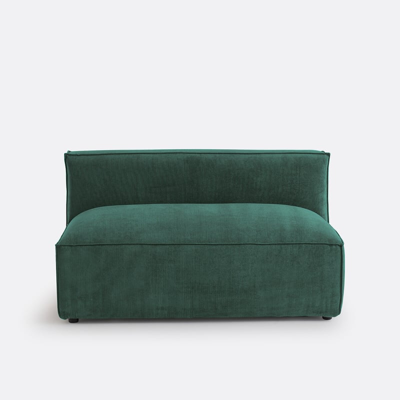Sitzelement Seven Für Modulares Sofa, 2-sitzig, Aus Cordsamt