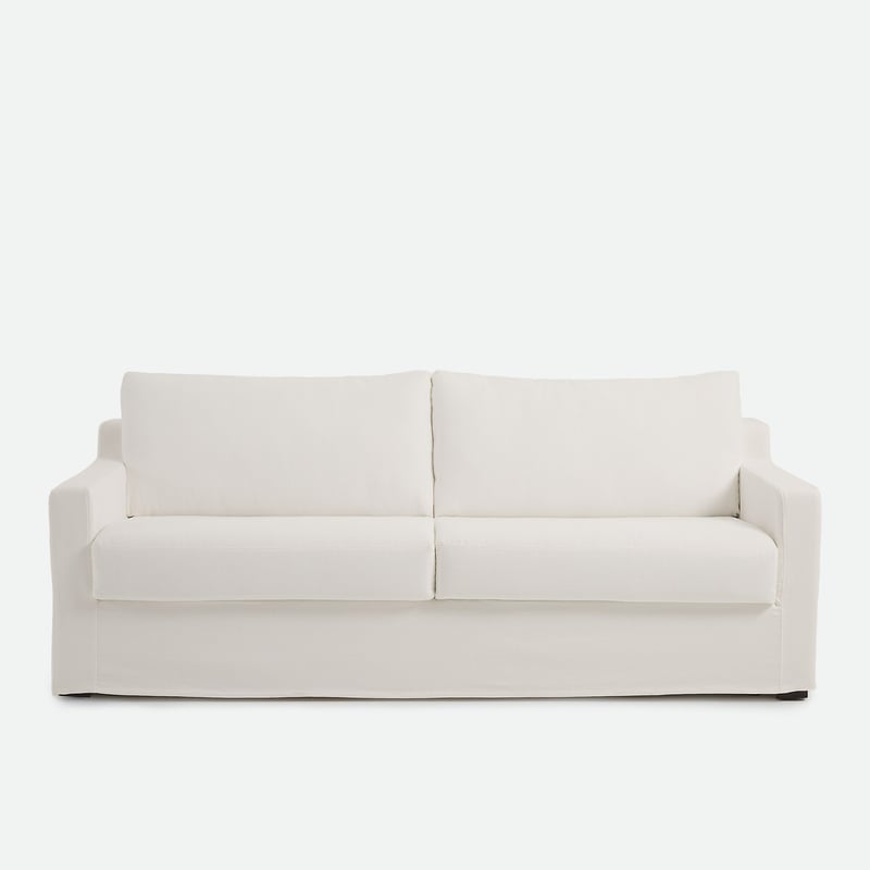 Schlafsofa Mit Abnehmbaren Bezügen, 2-, 3- Oder 4-sitzer, Aus Baumwolle Und Leinen, Linetto
