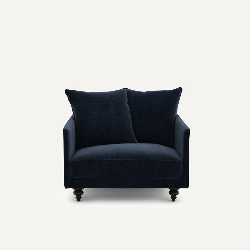 Am.pm Sessel Aus Chenille-samt, Lazare