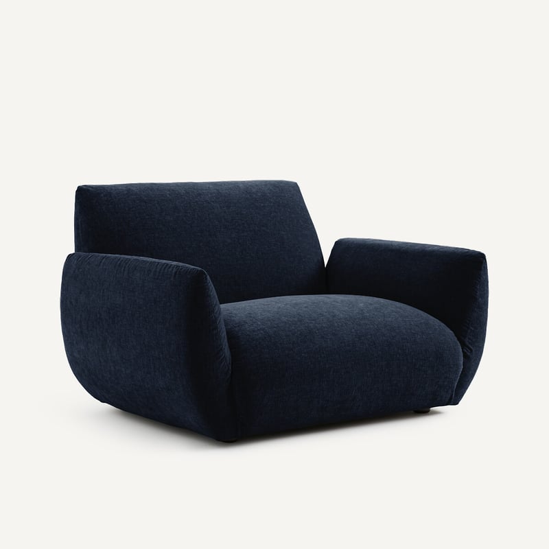 Am.pm Sessel Aus Chenille-samt, Spogano