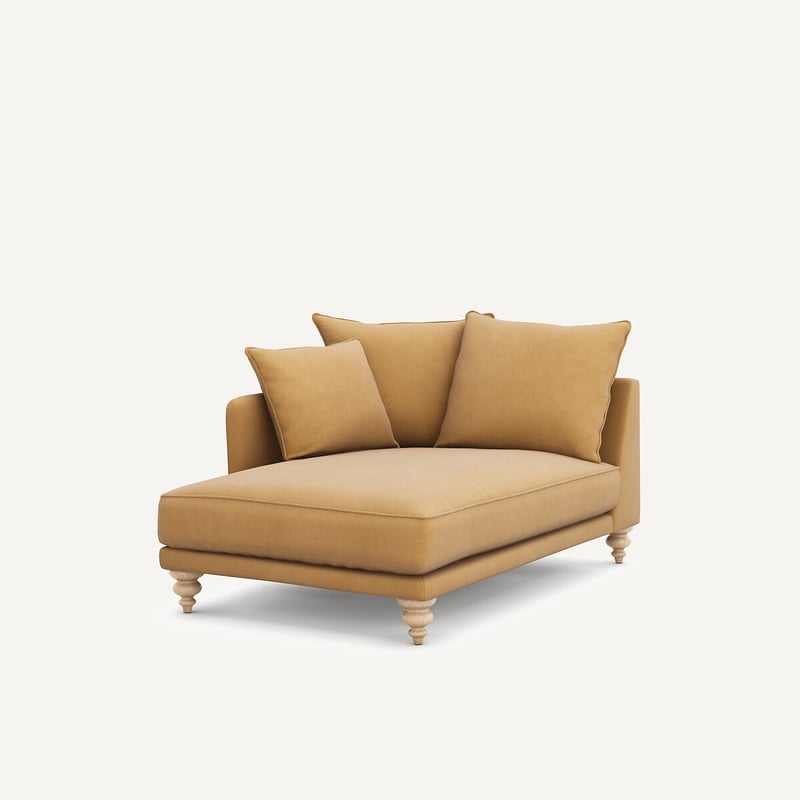 Am.pm Chaiselongue Aus Leinenvelours, Lazare