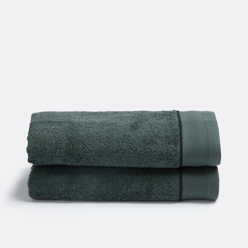 La Redoute Interieurs Set Mit 2 Handtüchern Aus Gekämmter Baumwolle 675g/m2, Victor
