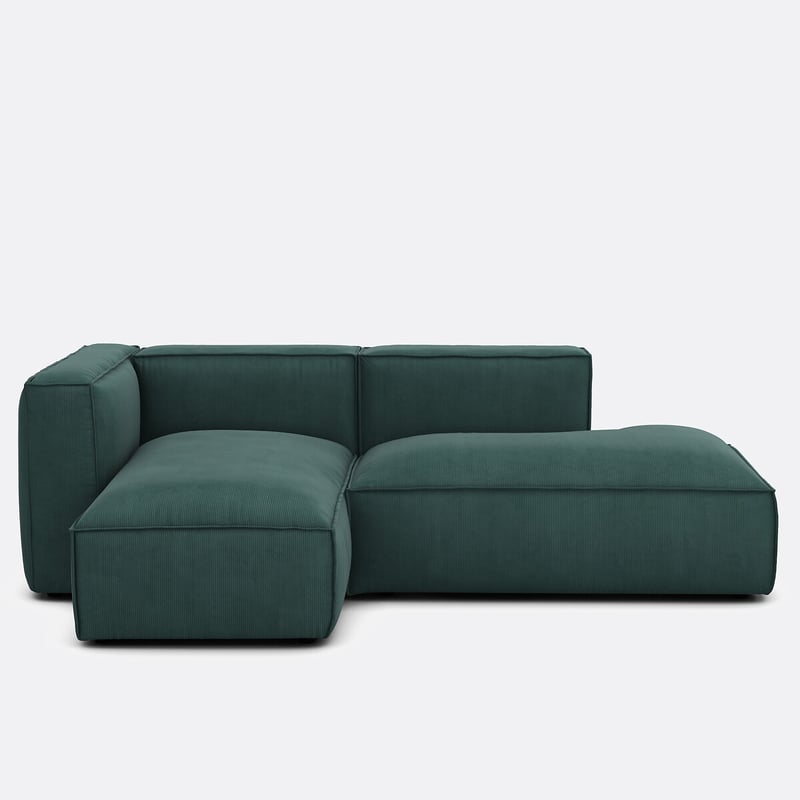 Modulares Ecksofa Seven, Links, Cordsamt