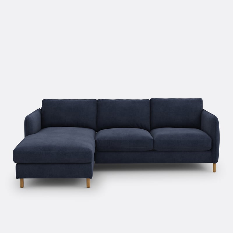 Ecksofa Loméo, Links, Mit Schlaffunktion, 4-sitzer, Polyester