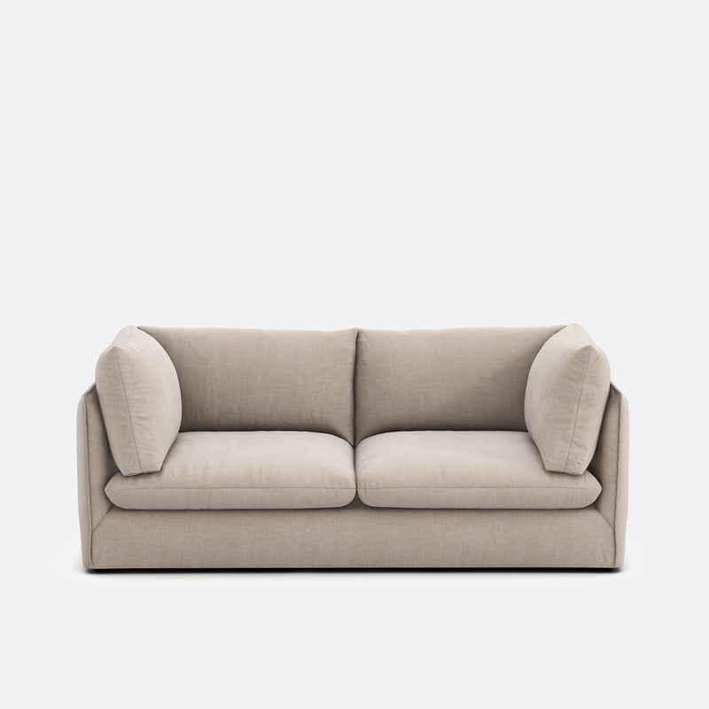 Gerades Sofa, 3-sitzer, Strukturstoff, Malo